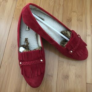 Birdies Cardinal Red Slippers/Shoes